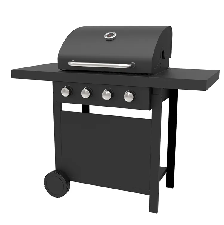 matte finish 4 burner bbq grill