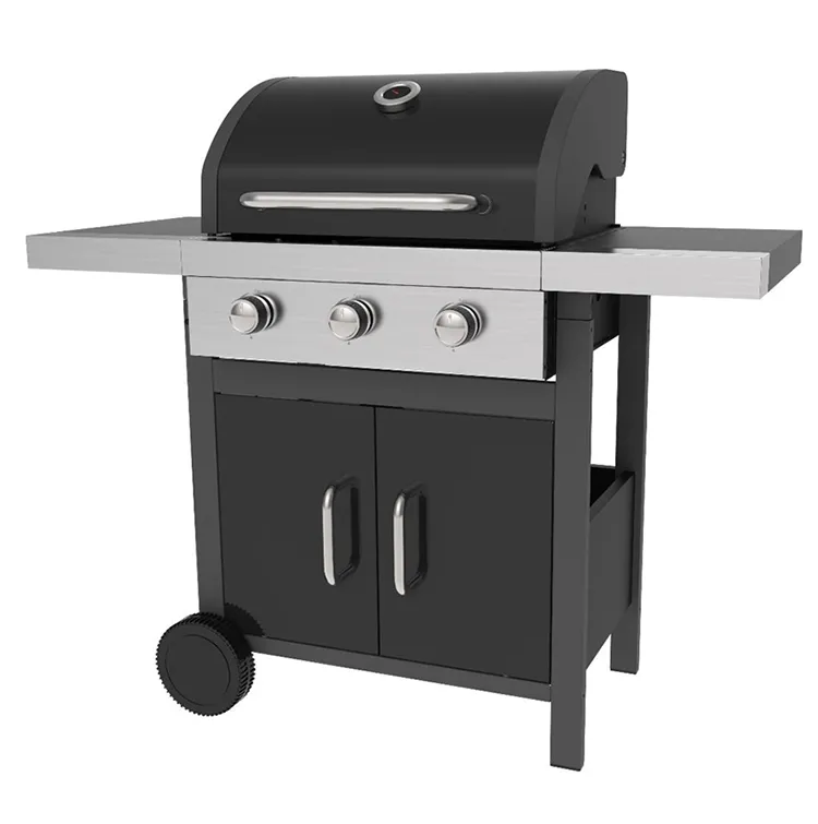 gas barbecue grill with lid thermometer supplier