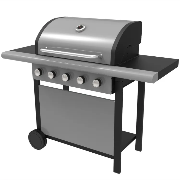 large 5 burner gas bbq grill manufacturer